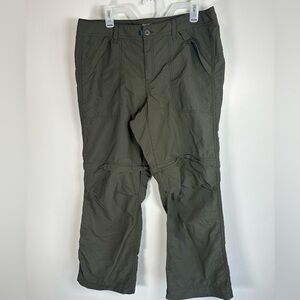 Eddie Bauer Women's Olive Convertible Nylon Hiking Pants Size 16